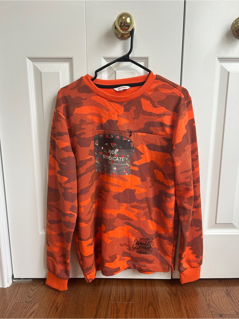Orange Camo Long-Sleeve Shirt